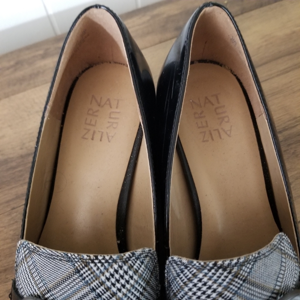 Black and Gray Women's Loafers - Picture 4 of 4